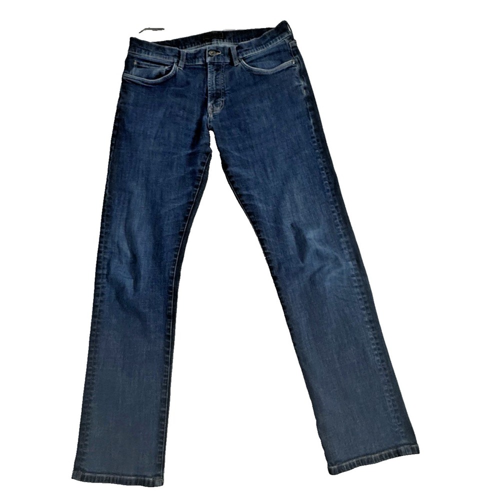 Jos A Bank Reserve Jeans Men's 34x33/34 Blue Denim Cotton Flex Straight Preppy